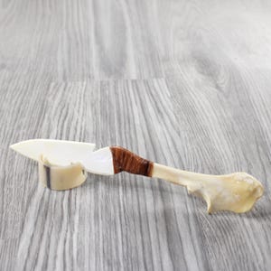 Deer Bone Handle Bone Blade Ornamental Knife #4853 Mountain Man Knife