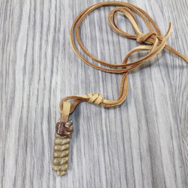 Large Rattlesnake Rattle  Necklace  #4145 Mountain Man Necklace