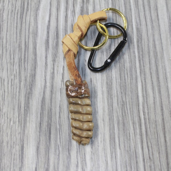 Rattlesnake Rattle Keychain #0145 Mountain Man Key Ring