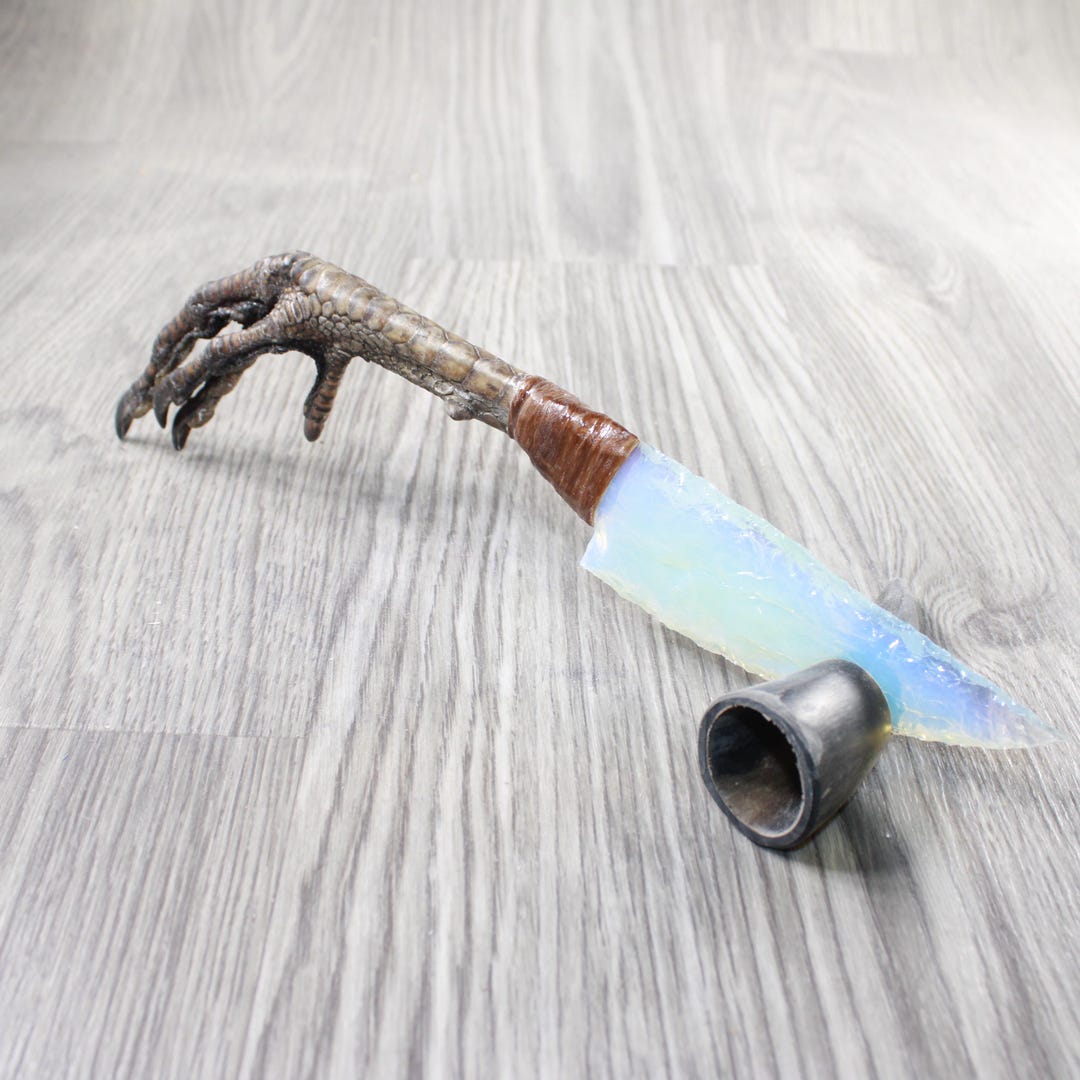 Springbok Horn Handle Opalite Blade Ornamental Knife #645n Mountain Man ...