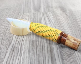 Poplar Limb Paracord Handle Opalite Blade Ornamental Knife #2352 Mountain Man Knife