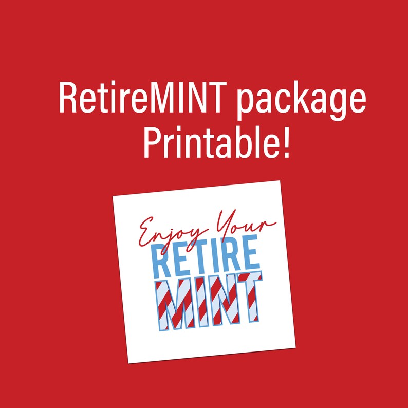 Retiremint Package Printable 4x4 Printable PDF Digital Etsy Retiremint Package Printable 4x4 Printable PDF Digital Etsy