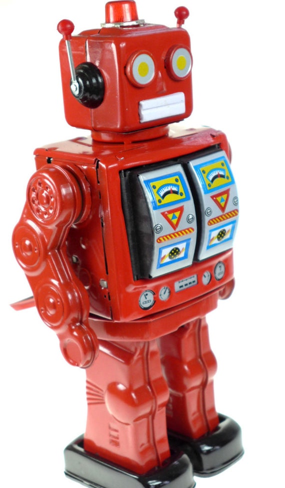red robot toy