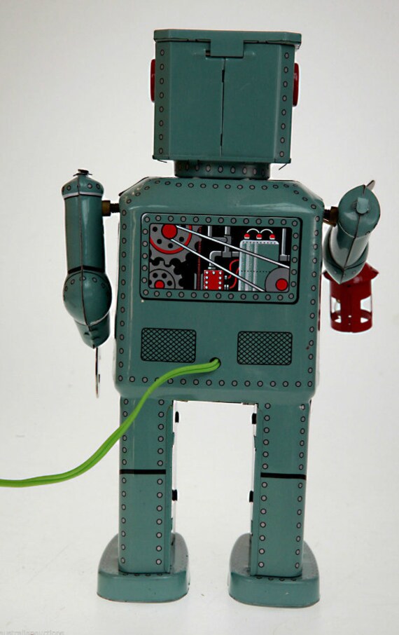 SALE! Horikawa Style Spaceman Astronaut Robo Tin Toy Windup 