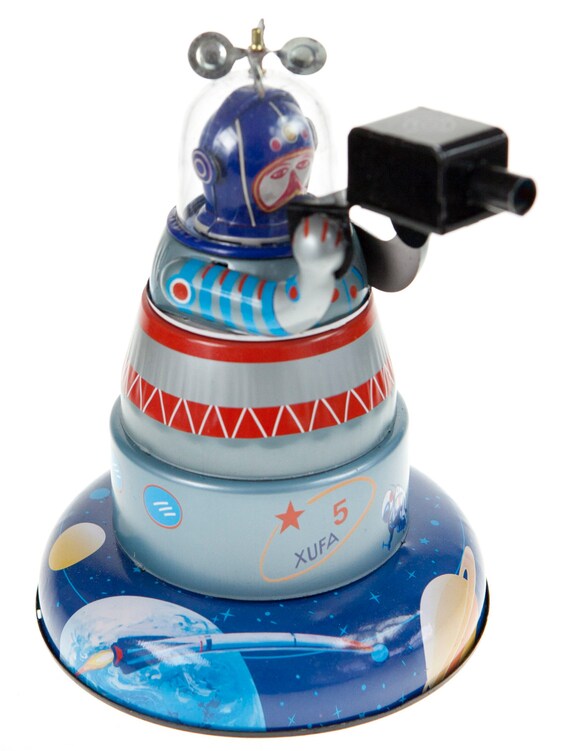 space explorer tin toy