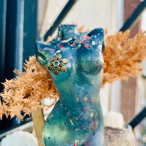 Sea Witch — Venus Resin Sculpture, goblincore, cottagecore,  witchy, pastel goth, divine feminine, UV, glow in the dark, black light, booty