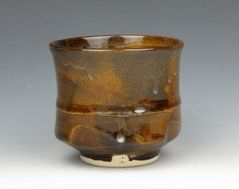 Yunomi - Tea Bowl - Whiskey - Wine - Whatever - Stoneware - Cup - 3" x 3" x 3" - 5 oz. - Goneaway Pottery - (Y2427)