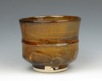 Yunomi - Tea Bowl - Whiskey - Wine - Whatever - Stoneware - Cup - 3" x 3" x 3" - 5 oz. - Goneaway Pottery - (Y2406)