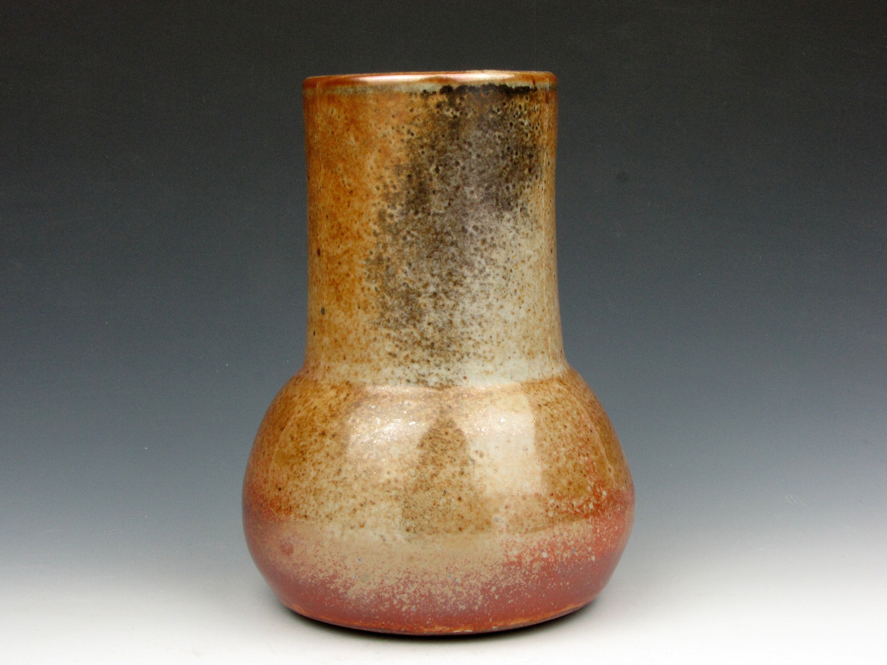 Flower Vase - Gold Luster Shino - Shiny - Ceramic - 7