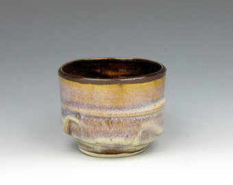 Yunomi - Tea Bowl - Whiskey - Wine - Whatever - Stoneware - Cup - 2.5" x 3" x 3" - 5 oz. - Goneaway Pottery - (Y2226)