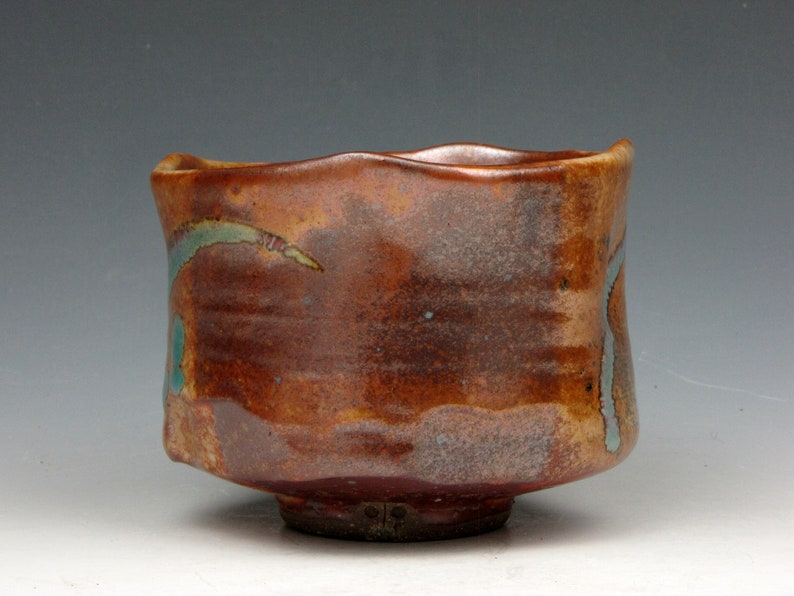 Cup Yunomi Tea Bowl Whiskey Wine Whatever Shino Stoneware 8 oz. 2.5 x 3.5 x 3.5 Goneaway Pottery Y3350 image 3