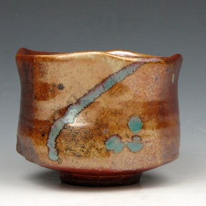 Cup Yunomi Tea Bowl Whiskey Wine Whatever Shino Stoneware 8 oz. 2.5 x 3.5 x 3.5 Goneaway Pottery Y3350 image 4