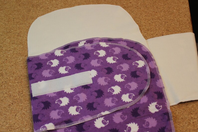 Purple Hedgehogs Organic Cotton Sleep Pocket Swaddle