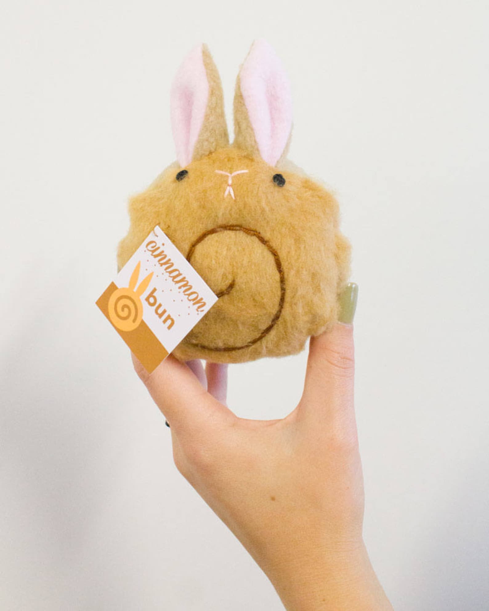 Mini Cinnamon Bun Handmade Plush Toy kawaii Plush Plush Etsy