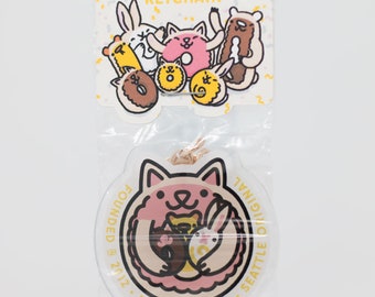 Pastry Pet Family Keychain