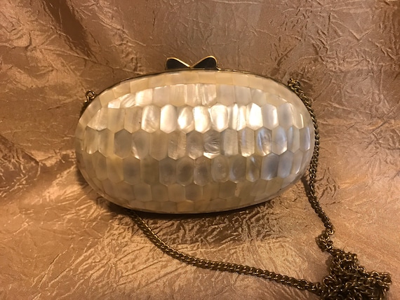 Vintage Mother of Pearl Shell Shoulderbag