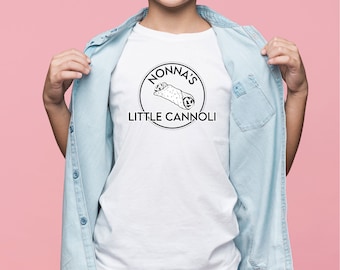 Nonna's Little Cannoli Tee Grandmother Mothers Day Kids Tshirt Australian Italian