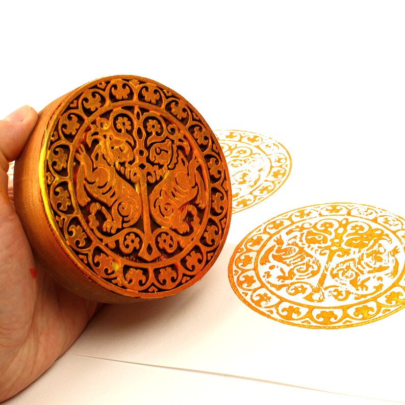 Custom Stamp Logo Stamp With Your Drawing Hand Carved Etsy