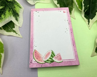 Grazioso blocco note fatto a mano a forma di melone, blocco note con 50 pagine per prendere appunti o da usare con il tuo planner, diario, bujo, scrapbooking