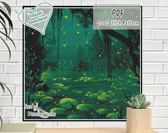 Mythical Swamp - Cross Stitch Pattern, PDF download