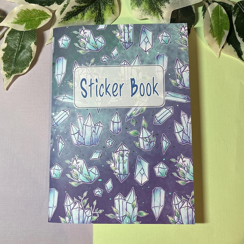 Reusable Blank A5 Stickerbook, Handmade Crystal Sticker Book With 40 ...