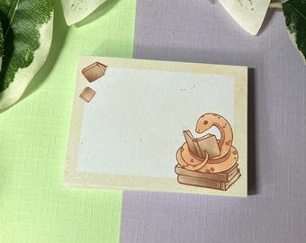 Mini blocco note Book Snake, blocco note fatto a mano con cactus, blocco note con 50 pagine per prendere appunti o da utilizzare con la tua agenda, diario o scrapbooking