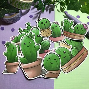 Cute Cactus Sticker Pack