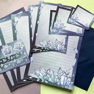 Lindo juego de letras, juego de letras de cristal, juego de penpal de 12 piezas