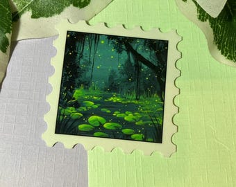 Forest Swamp Waterproof Vinyl Sticker