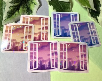 Skyline Window Waterproof Vinyl Sticker