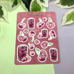 Cherry Sticker Sheet