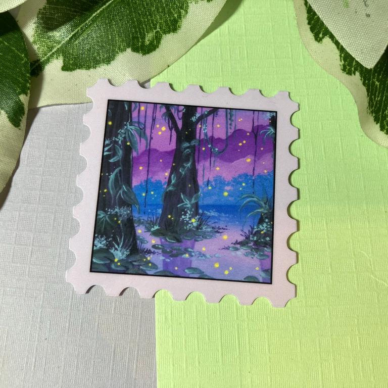 Purple Swamp Waterproof Vinyl Sticker