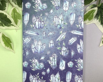 Simpatico taccuino fatto a mano, taccuino di cristallo con 40 pagine per prendere appunti o da utilizzare con il tuo pianificatore, diario, Bujo o Scrapbooking