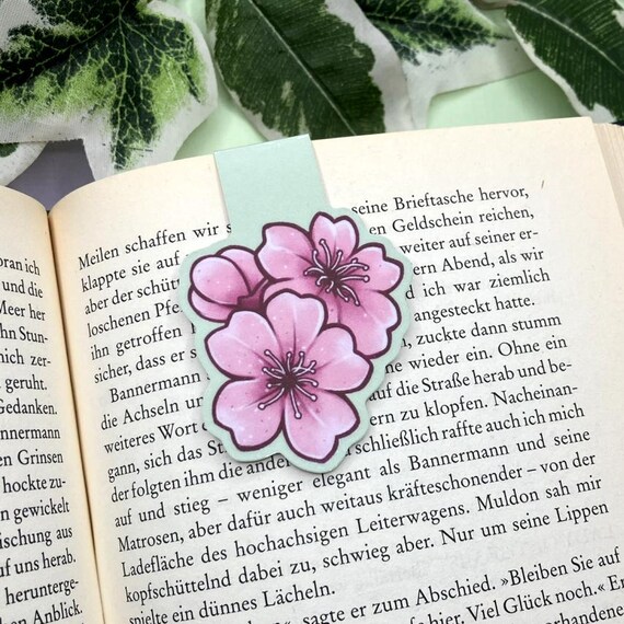 Cute Cherry Blossom Double Sided Magnetic Bookmark for Book Lovers,  Planners, Notebooks, Collecting - Etsy Ireland