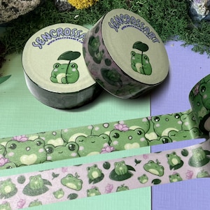 Cute Froggy Washi Tape to decorate your Planners, Journal, Paper Crafts etc.