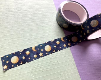 Simpatico nastro adesivo Washi Galaxy per decorare agende, diari, creazioni con la carta, ecc.