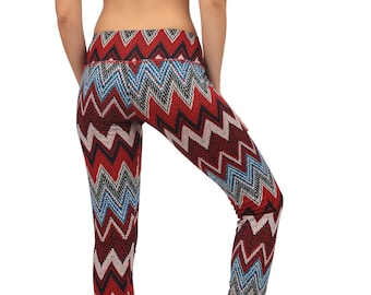 Colorful Yoga Leggings, Bohemian Women Leggings, High Waist Leggings