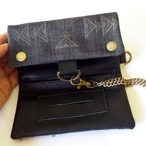 Tobacco Pouch, Smoker Gift, Boho Pouch Black, Tabakbeutel