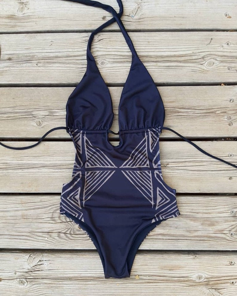 Sexy One Piece Swimsuit for Women Black Cutout Swimsuit Etsy