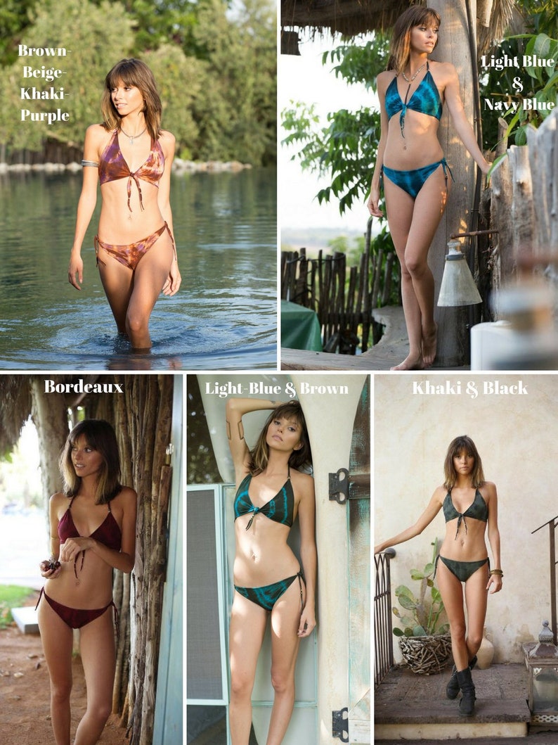 Triangle Bikini Top, Bathing Suit Top, Swim Top, Triangl Swimwear, Triangl Bathing Suit, Womens Bikini Top, Bohemian Bikini, Hippie Bikini image 7