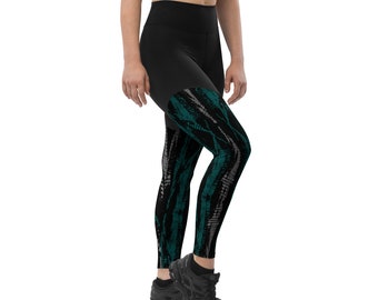 Tie-Dye Skater Leggings for Women - Soft, Comfy, and Squat Proof