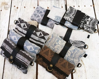 Tribal Tobacco Pouch, Bohemian Tobacco Case, Rolling Tobacco Wallet, Gift For Him, Unisex Gift