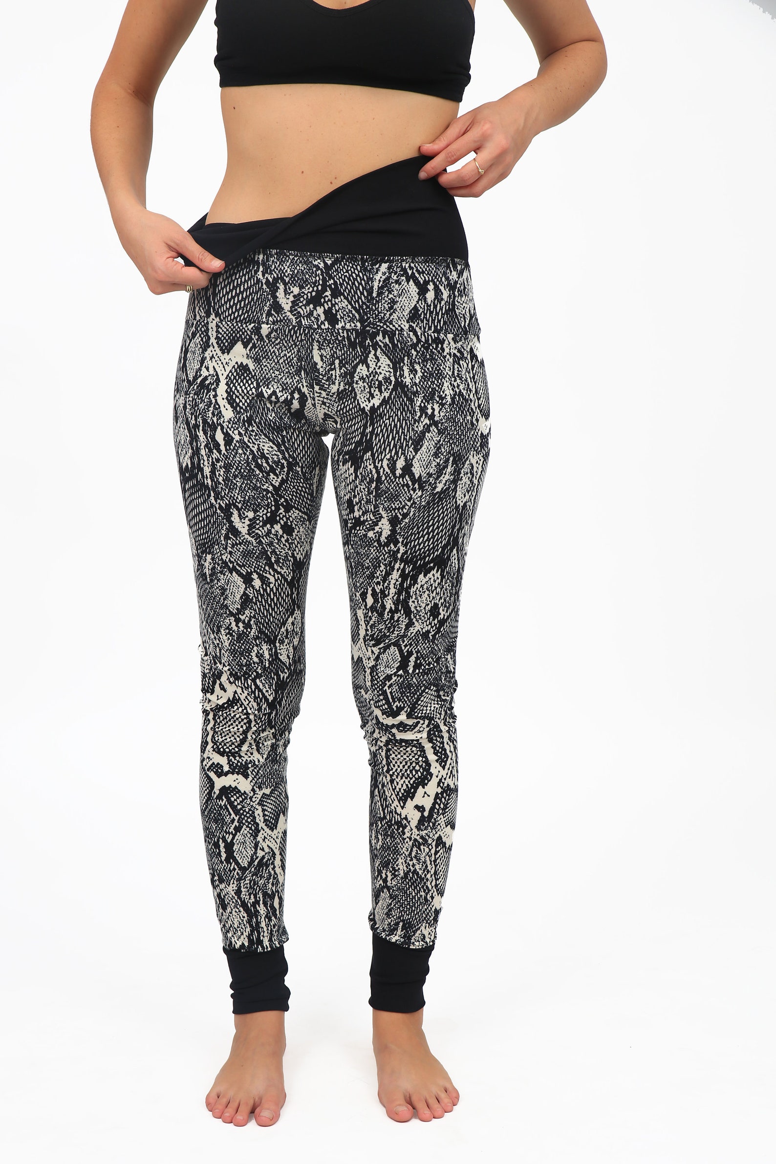 Women Snake Print Leggings Warm Leggings for Winter Boho Etsy