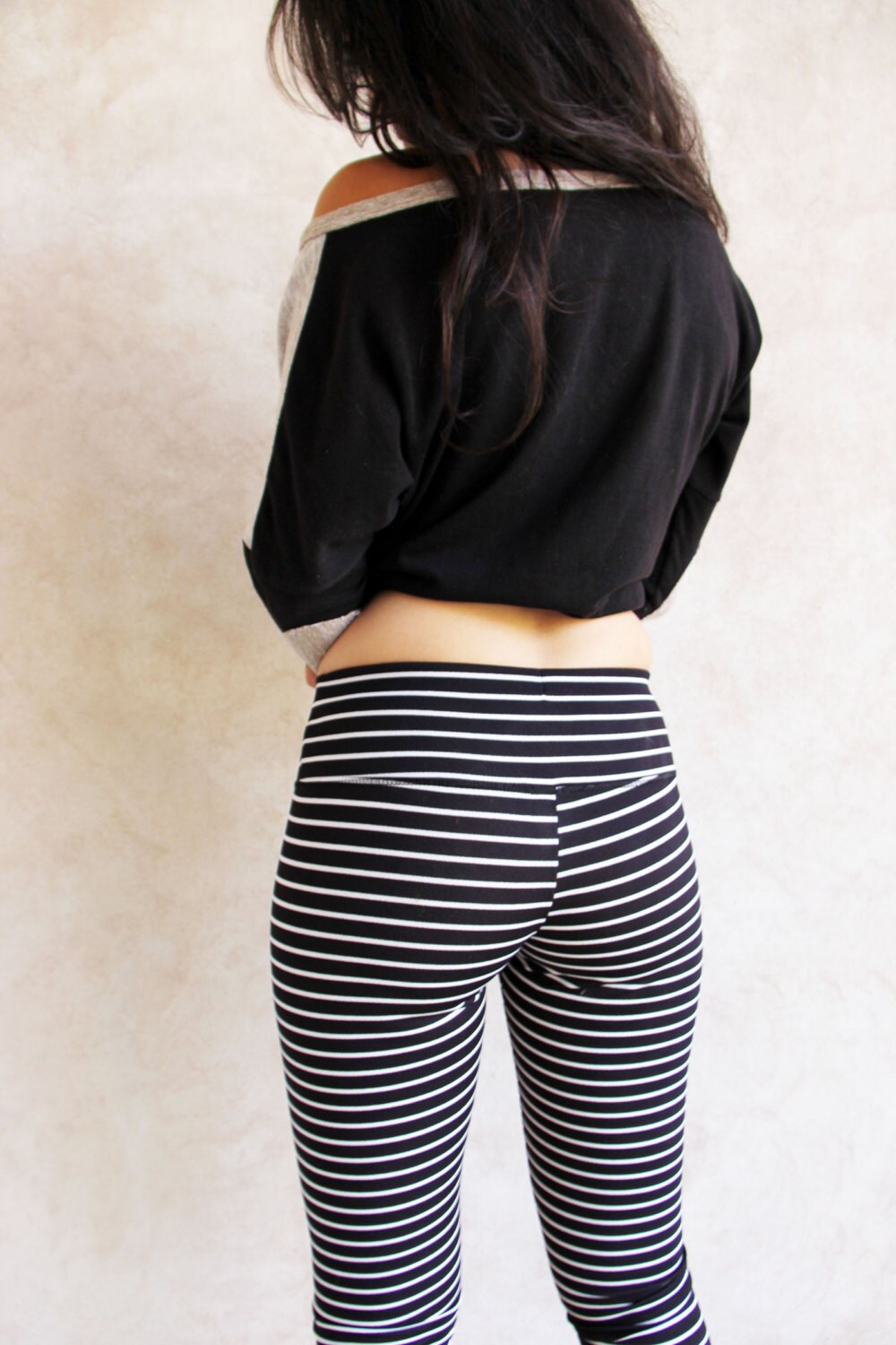 Sexy Striped Tights, Winter Leggings Women's, Warm Leggings