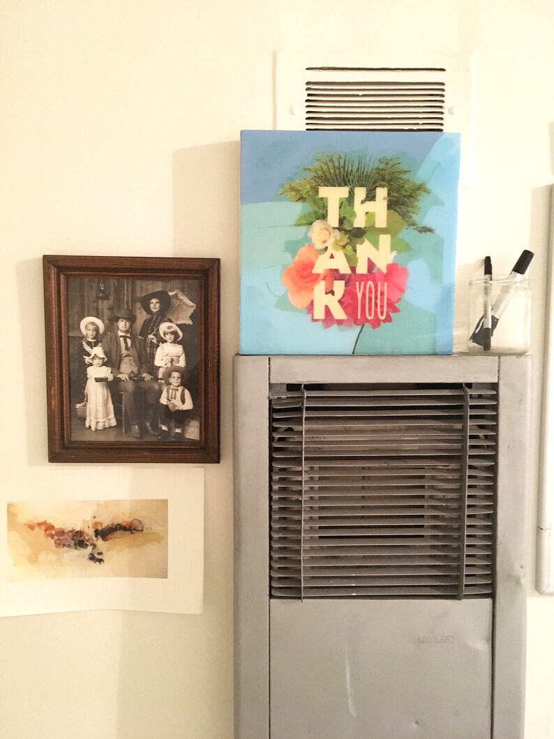 KTV Studios Thank You 12x12 resin painting