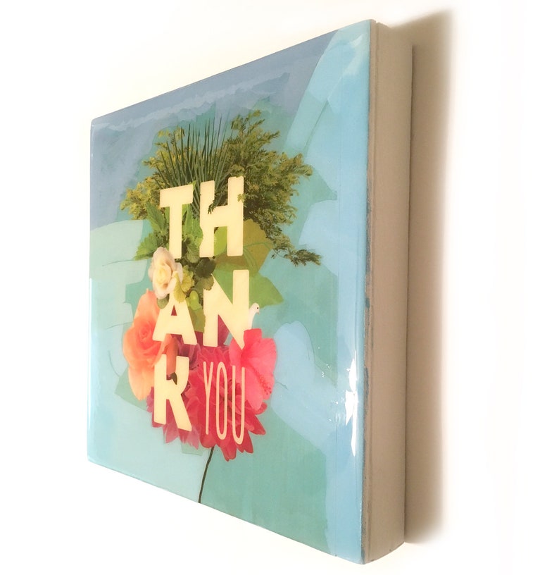 KTV Studios Thank You 12x12 resin painting