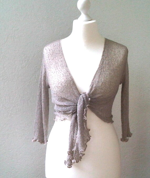 Bolero Shrug Stretch Cardigan STONE 