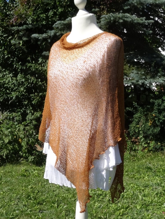 Fine knit poncho hotsell