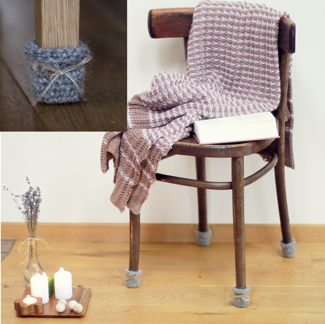 Chair Padschair Decor8 Wool Floor Protectorchair Etsy