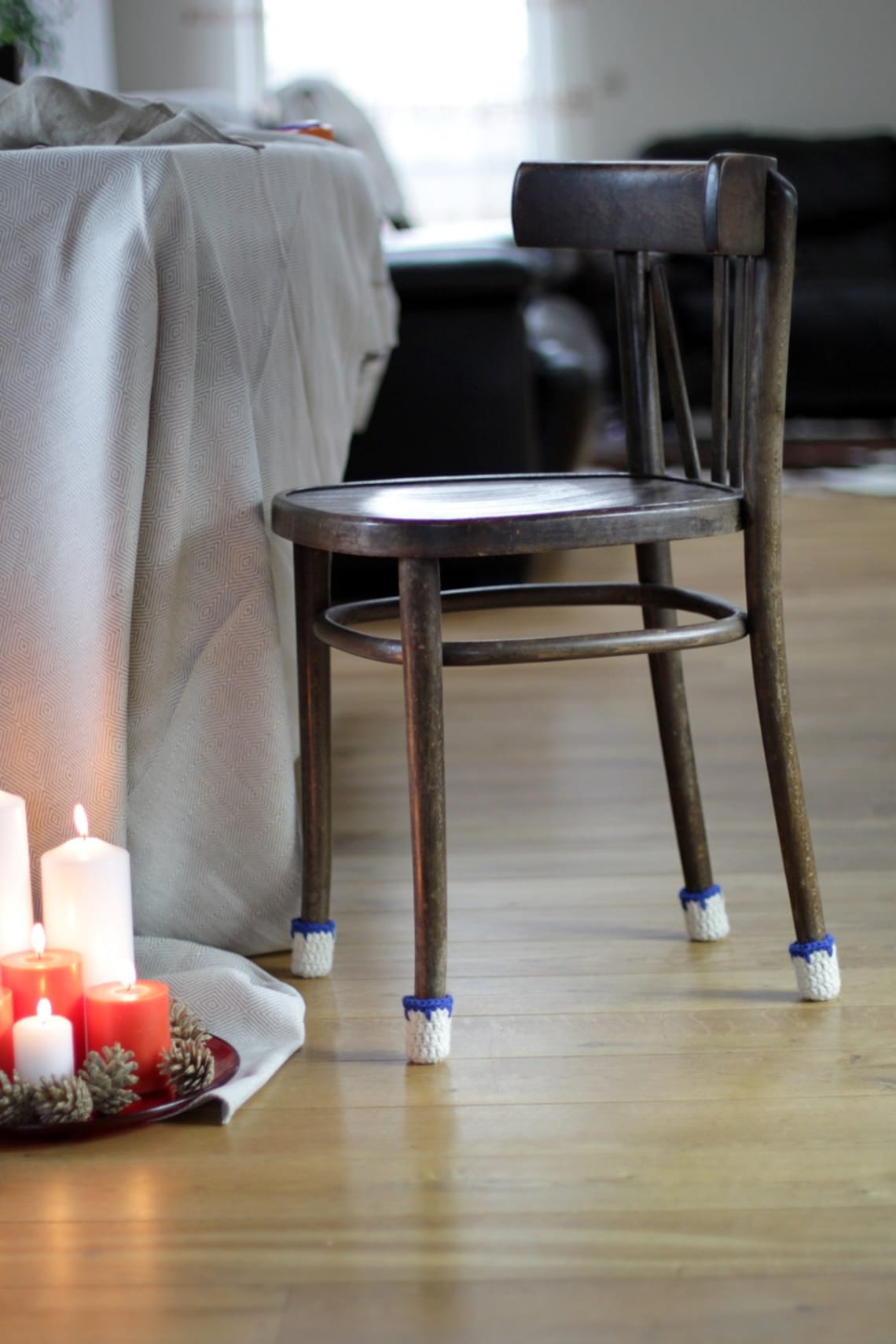 Floor Protector, 8 Wool Chair Protectors, Chair Leg Socks, Table Socks